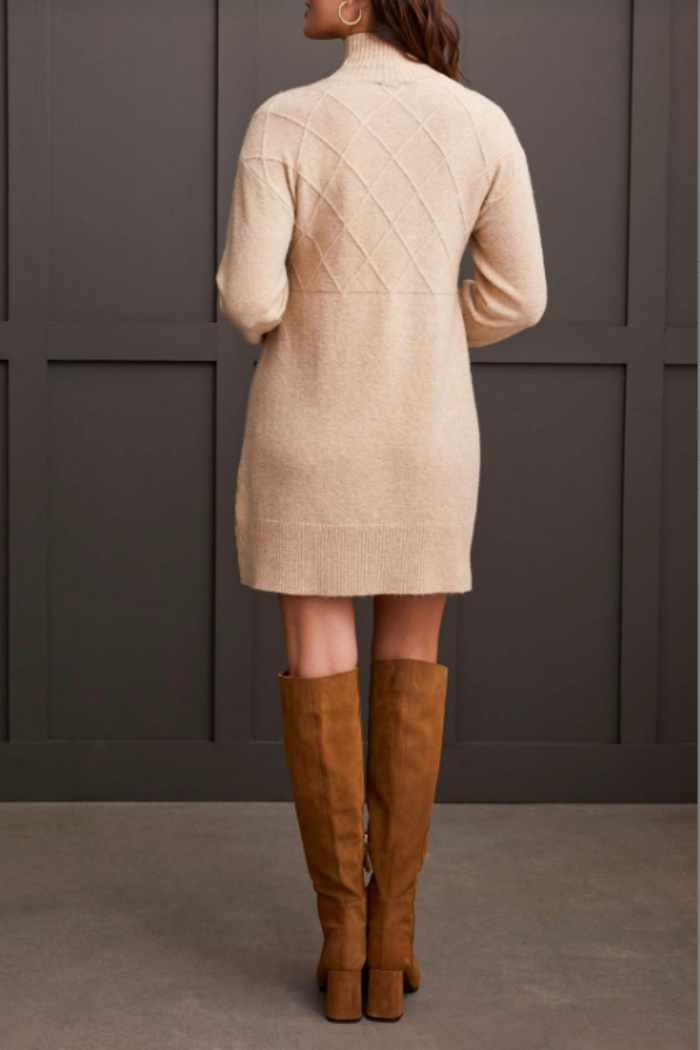 white christmas dresses Suki V Neck Sweater Dress main image 1
