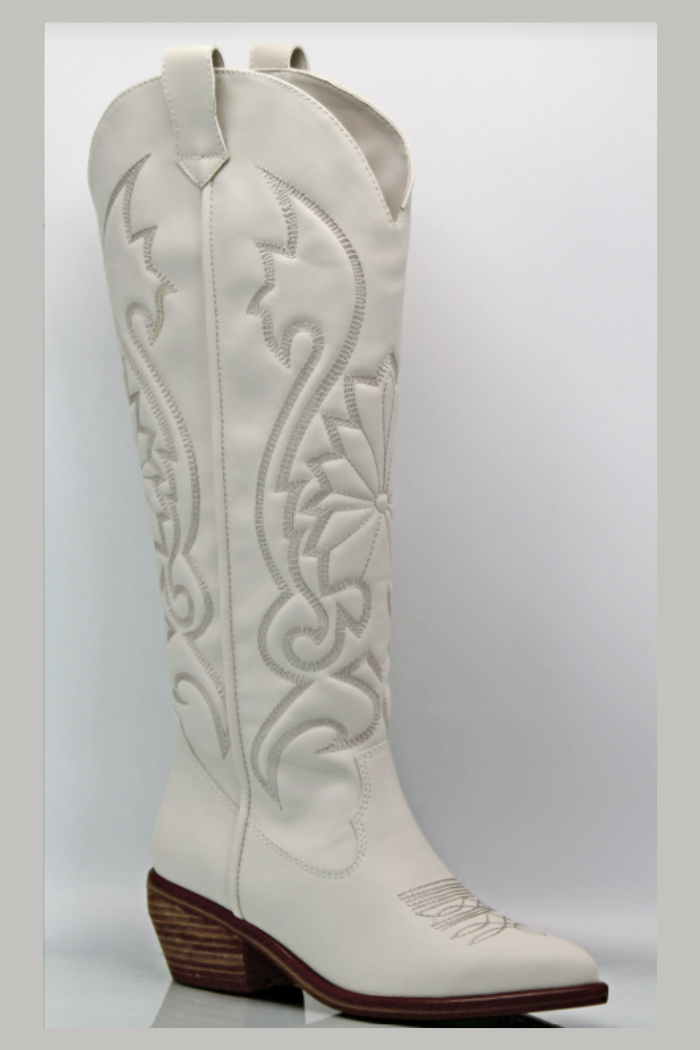 Kolt Ivory Cowboy Boot - Main Image